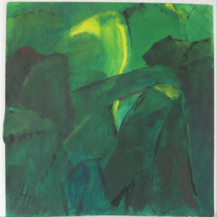 Oeuvre d'art réalisée par Helen Jenefsky de l'atelier 103N au premier étage du centre artistique culturel des Ateliers de la Côte à Etoy