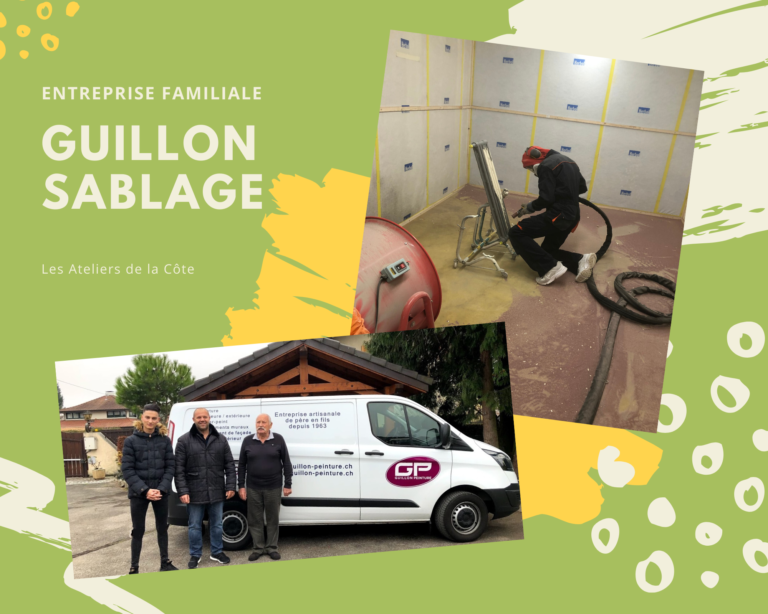 Guillon sablage et peinture aux Ateliers de la Côte à Etoy