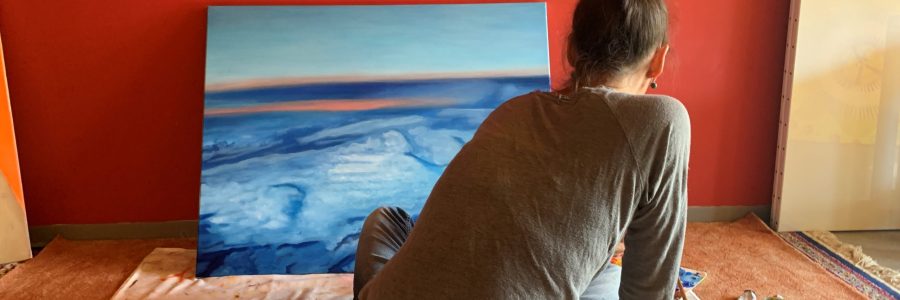 Emilie Ohl, artiste peintre aux Ateliers de la Côte à Etoy