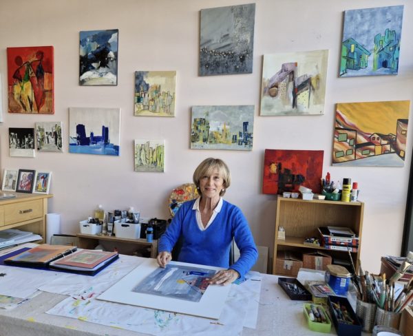 Marta Lovisolo, peintre aux Ateliers de la Côte à Etoy